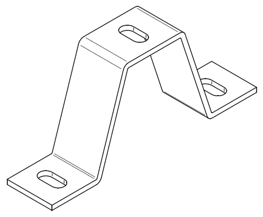 [H8/6-80 (60A363)] Fijación a forjado 80mm Lacado Blanco RAL 9003